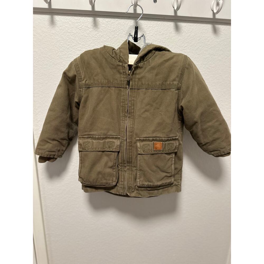 Carhartt Toddler Jacket Sherpa Lined, Color Green, Size 2T